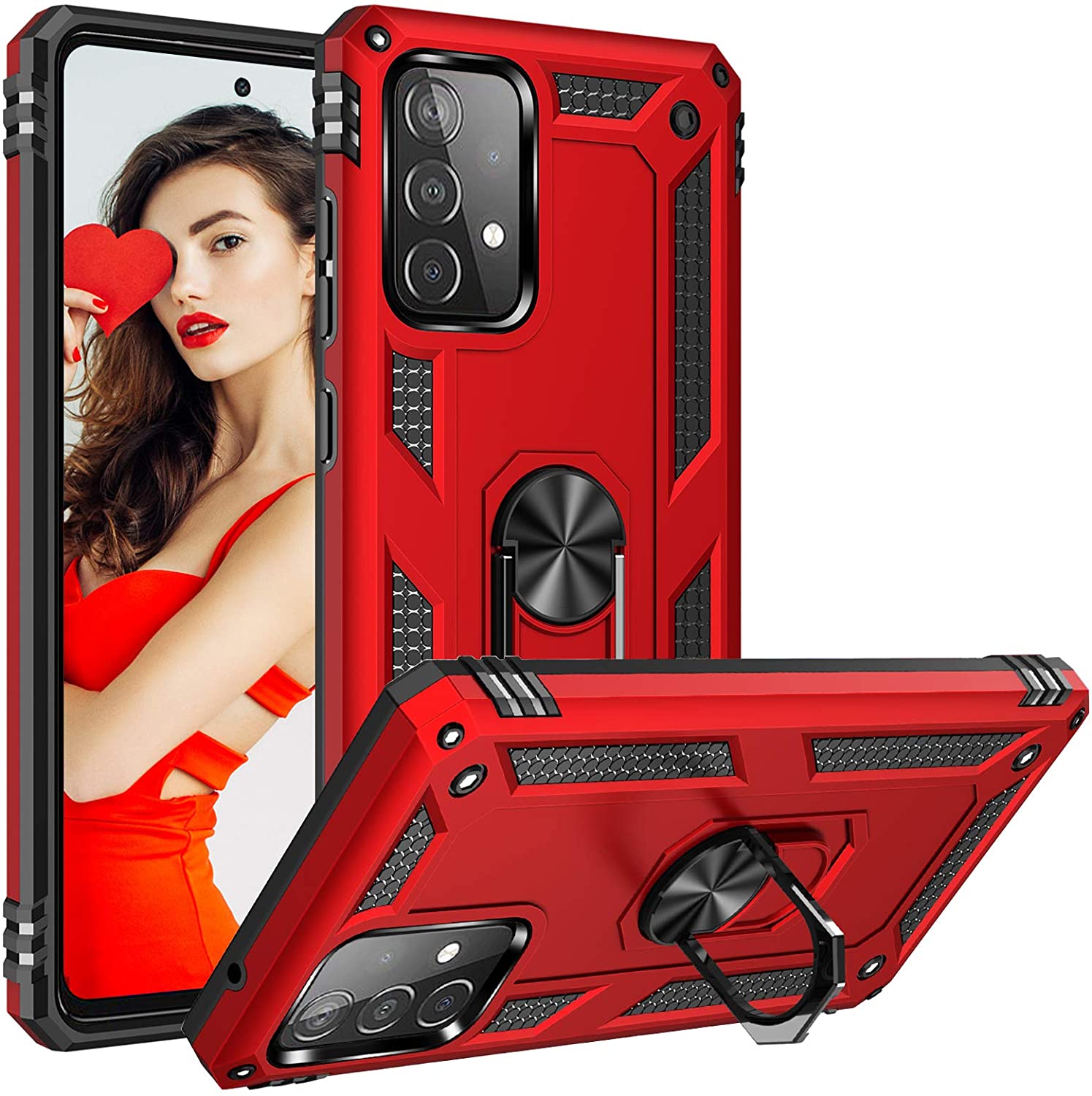 Coque Anneau Hybride pour Samsung Galaxy A72 4G / A72 5G Coque Anneau Hybride pour Samsung Galaxy A72 4G / A72 5G
